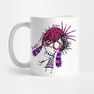 Dark and Gritty Everything is a Scam emo scenekid Mug